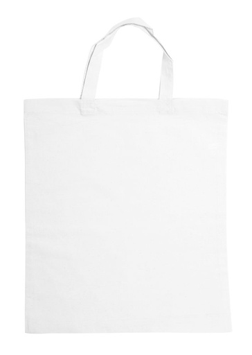 Torba bawełniana 150 g - krótkie uchwyty 411112 - Biały