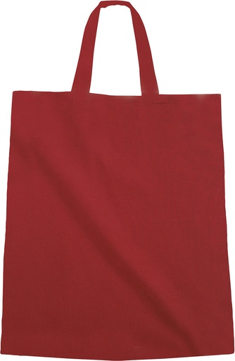Torba bawełniana 150 g - krótkie uchwyty 411112 - Czerwony