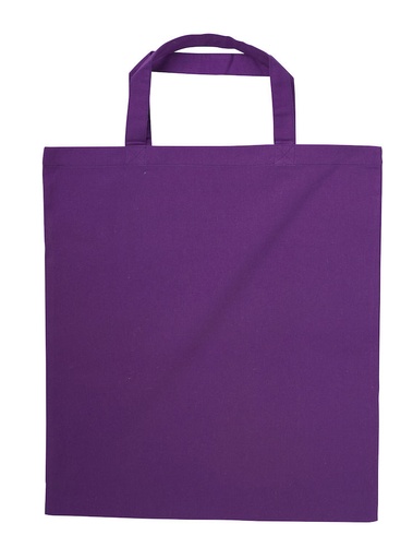 Torba bawełniana 150 g - krótkie uchwyty 411112 - Fioletowy
