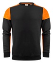 PRIME CREWNECK – BLACK/ ORANGE