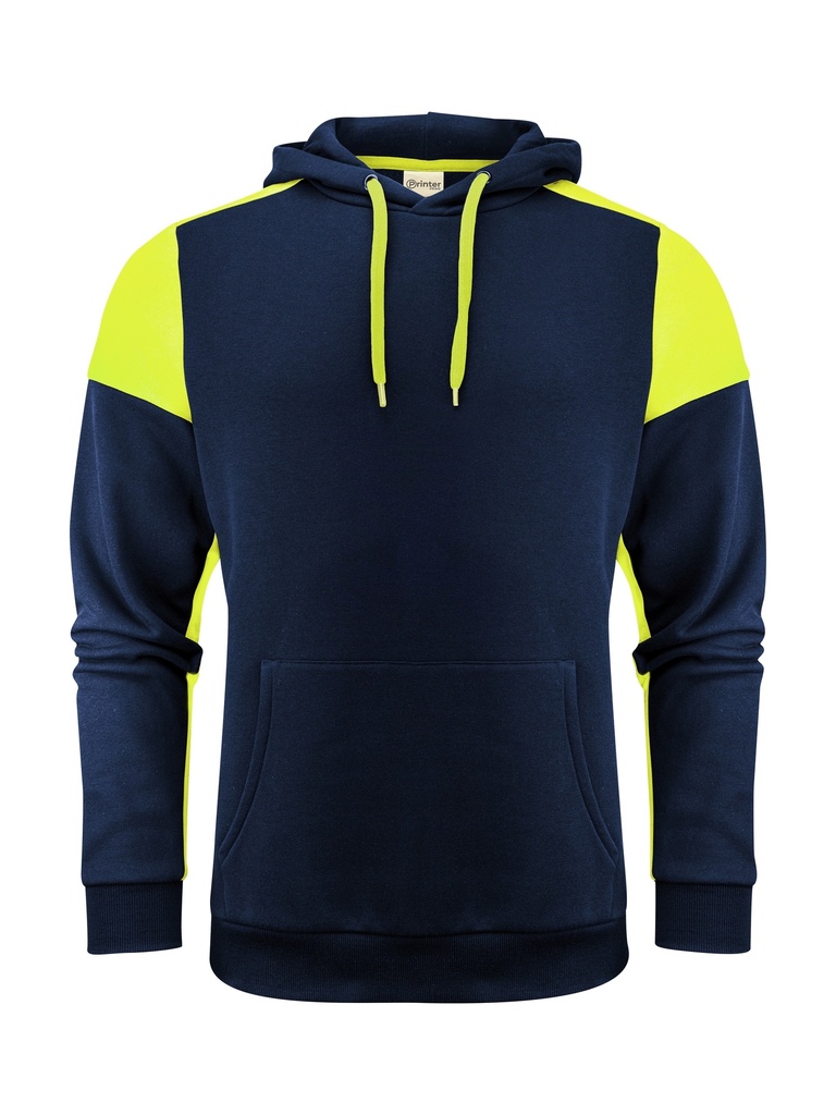 PRIME HOODIE – NAVY/NEON YELLOW