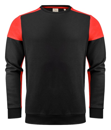 PRIME CREWNECK – BLACK/RED