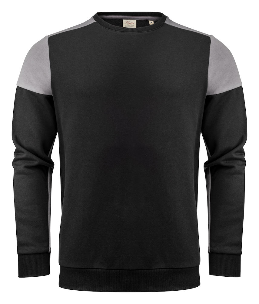 PRIME CREWNECK – BLACK/ ANTHRACITE