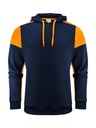 PRIME HOODIE – NAVY/NEON ORANGE