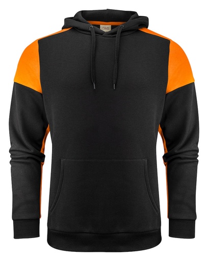 PRIME HOODIE – BLACK/ ORANGE