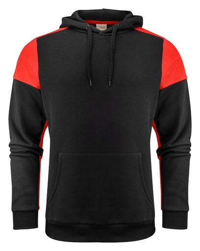 PRIME HOODIE – BLACK/RED
