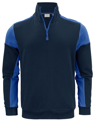 PRIME HALFZIP SWEATER – NAVY/COBALT