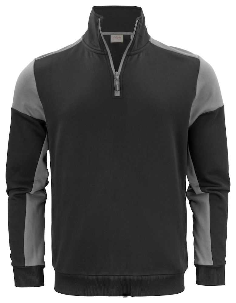PRIME HALFZIP SWEATER – BLACK/ ANTHRACITE