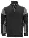 PRIME HALFZIP SWEATER – BLACK/ ANTHRACITE