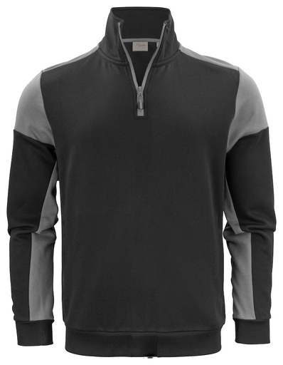 PRIME HALFZIP SWEATER – BLACK/ ANTHRACITE