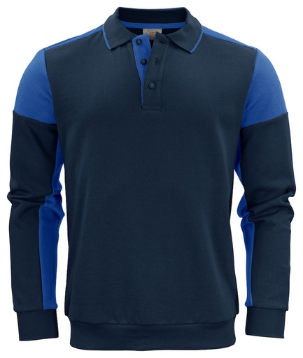 PRIME POLOSWEATER – NAVY/COBALT