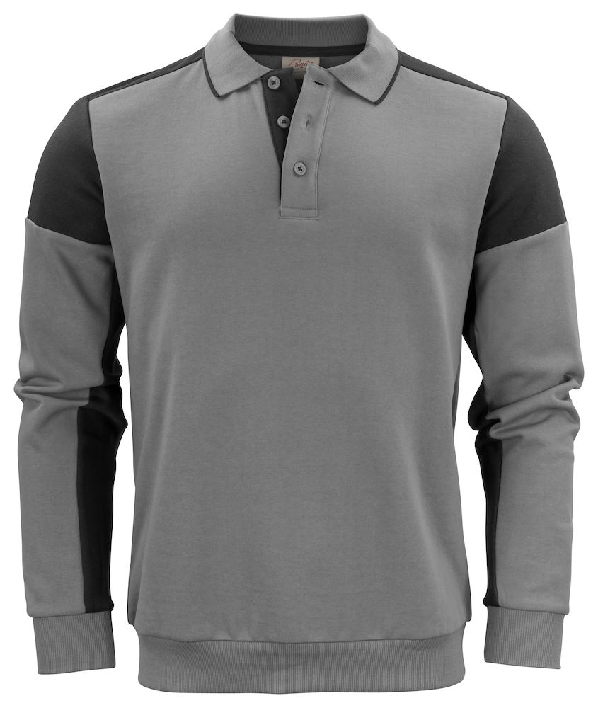 PRIME POLOSWEATER – ANTHRACITE/ BLACK