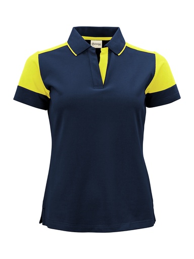 PRIME POLO WOMAN – NAVY/NEON YELLOW