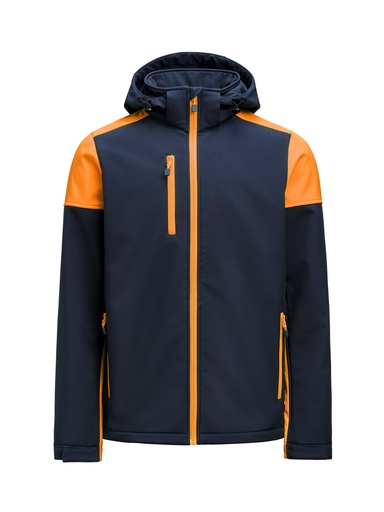 PRIME SOFTSHELL – NAVY/NEON ORANGE