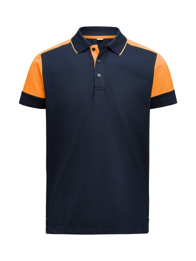 PRIME POLO – NAVY/NEON ORANGE