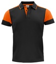 PRIME POLO – BLACK/ ORANGE