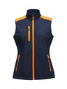 PRIME SOFTSHELL VEST WOMAN – NAVY/NEON ORANGE