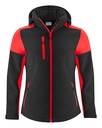 PRIME SOFTSHELL WOMAN – BLACK/RED