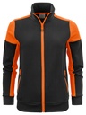 PRIME SWEATVEST WOMAN – BLACK/ ORANGE