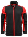 PRIME SWEATVEST WOMAN – BLACK/RED