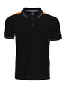2018 POLO Z ODBLASKAMI NA RAMIONACH – BLACK/ORANGE