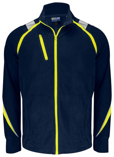 2328 MICROFLEECE JACKET – BLUE/YELLOW