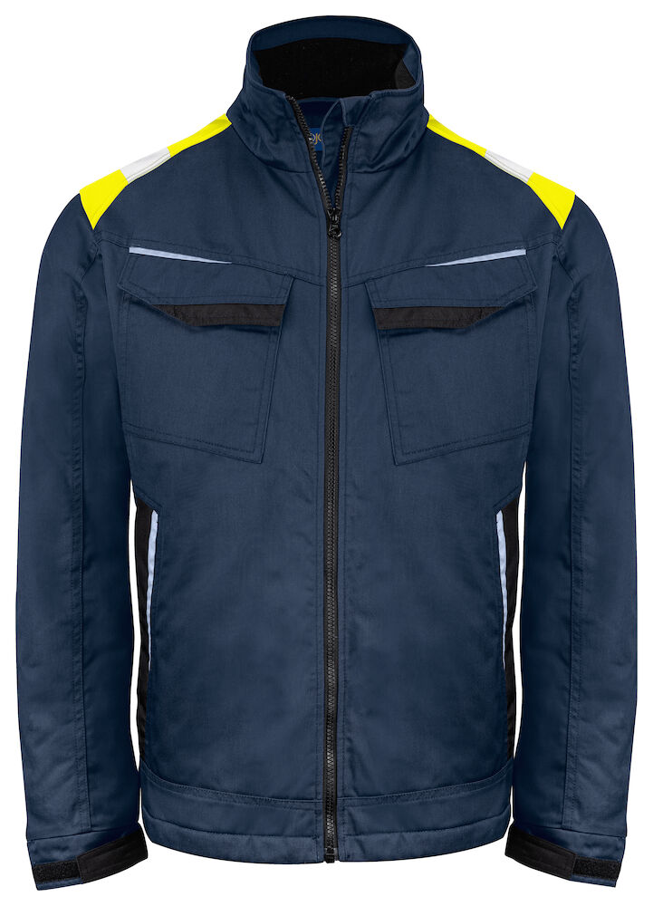 5428 KURTKA Z PODSZEWKĄ – BLUE/YELLOW