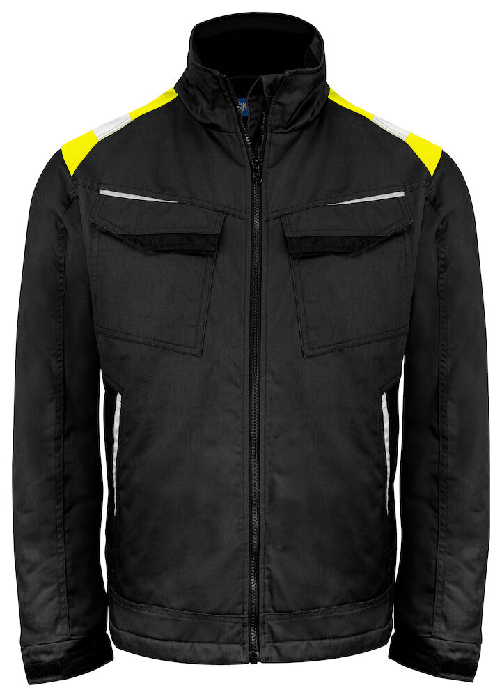5428 KURTKA Z PODSZEWKĄ – BLACK/ YELLOW