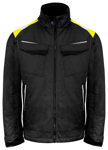 5428 KURTKA Z PODSZEWKĄ – BLACK/ YELLOW