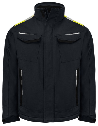 5438 KURTKA Z PODSZEWKĄ – BLACK/ YELLOW