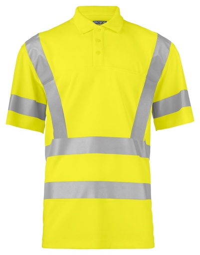 6040 POLO - EN ISO 20471 KLASA 3/2 – YELLOW/ NAVY