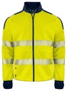 6109 BLUZA ROZPINANA Z ODBLASKAMI NA RAMIONACH - EN ISO 20471 KLASA 3/2 – YELLOW/ NAVY