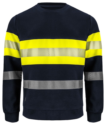 6129 BLUZA HV - EN ISO 20471 – YELLOW/ NAVY