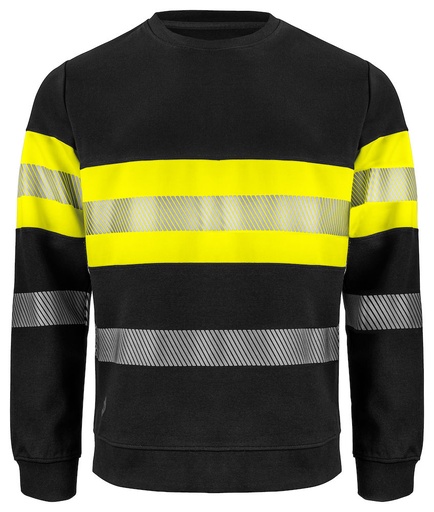 6129 BLUZA HV - EN ISO 20471 – YELLOW/ BLACK