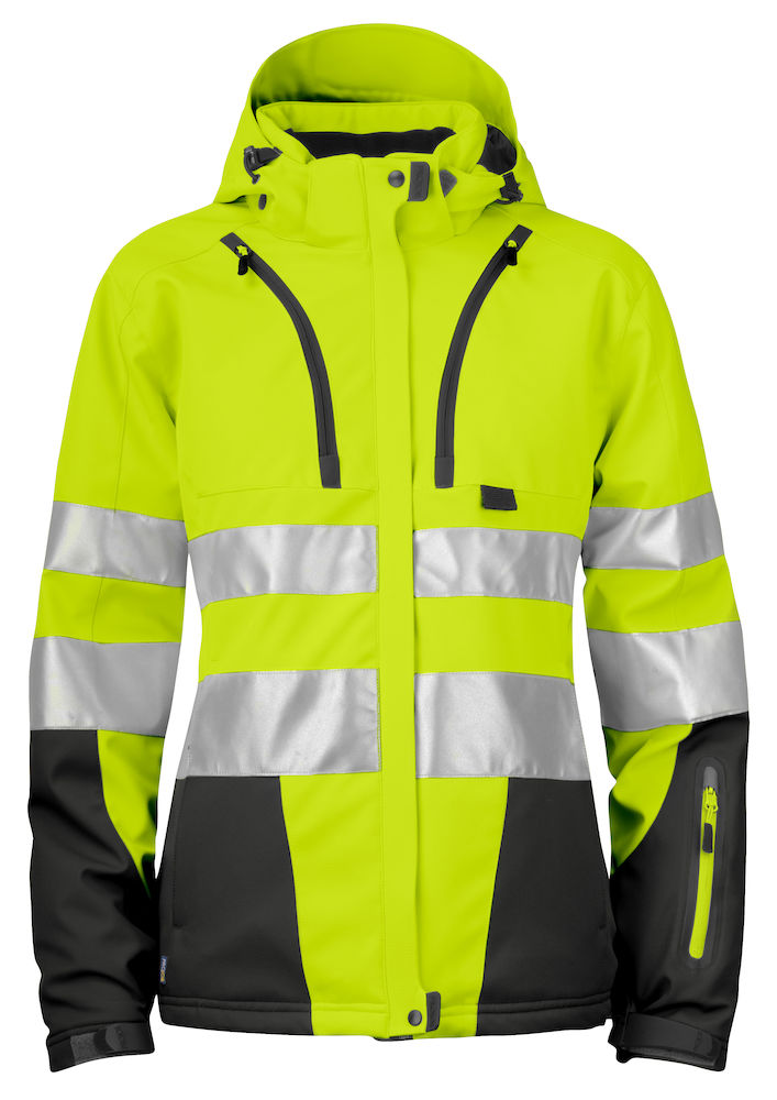 6424 SOFTSHELL HV EN ISO 20471 KLASA 3/2 – YELLOW/ BLACK