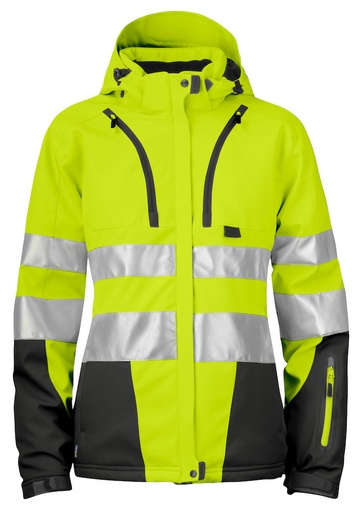 6424 SOFTSHELL HV EN ISO 20471 KLASA 3/2 – YELLOW/ BLACK