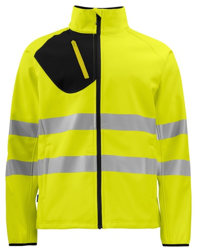 6432 SOFTSHELL - EN ISO 20471 KLASA 3/2 – YELLOW/ BLACK