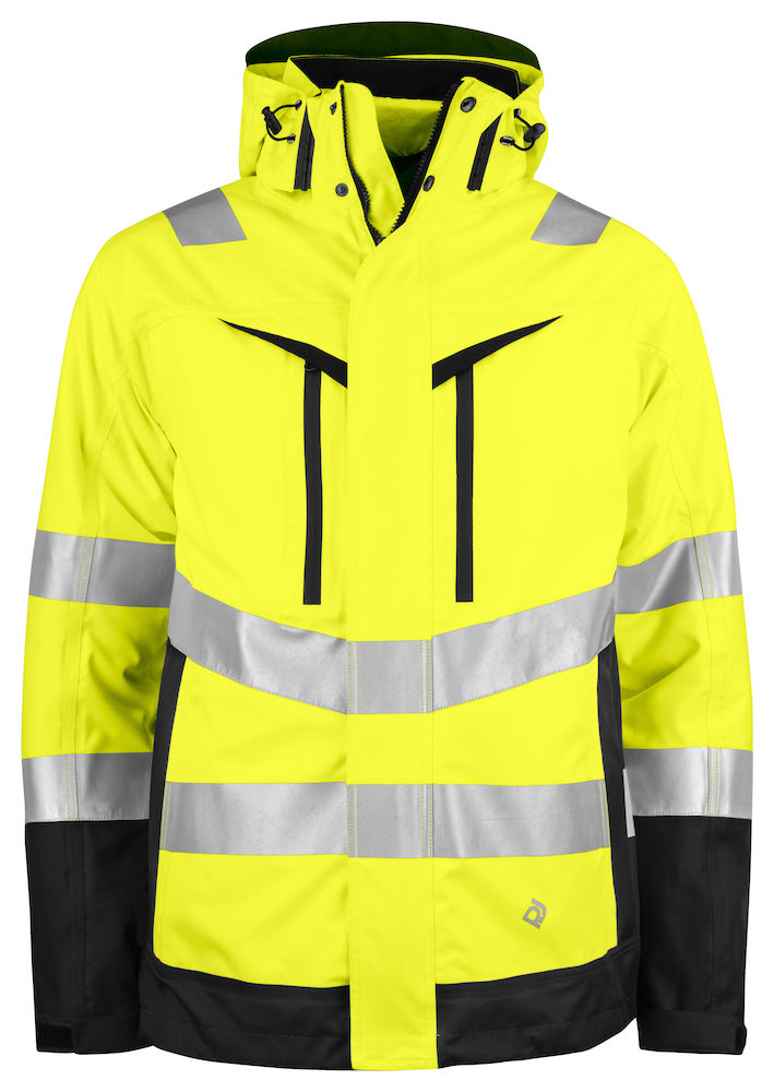 6445 FUNKCJONALNA KURTKA 3 W 1 - EN ISO 20471 KLASA 3/2 – YELLOW/ BLACK