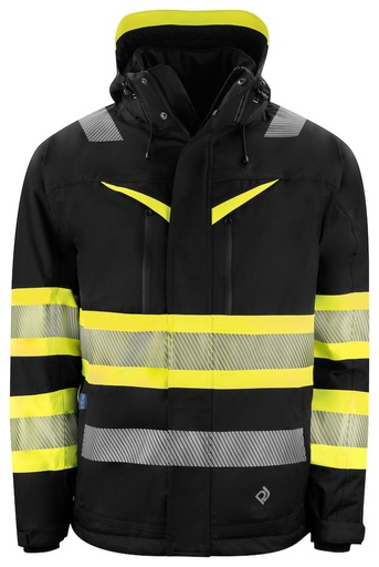6446 KURTKA FUNKCJONALNA HV EN ISO 20471 KLASA 1 – YELLOW/ BLACK