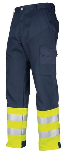 6507 SPODNIE DO PASA HV KLASA 1 – YELLOW/ NAVY