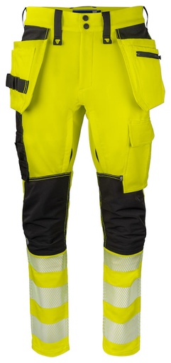 6527 SPODNIE DO PASA HV Z TECHNOLOGIĄ 37 – YELLOW/ BLACK