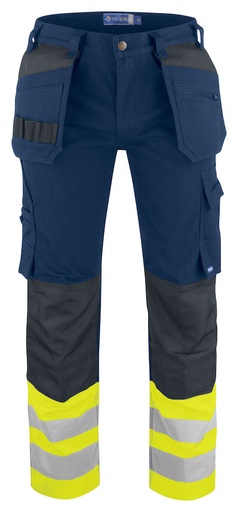 6530 SPODNIE EN ISO 20471 KLASA 2 – YELLOW/ NAVY
