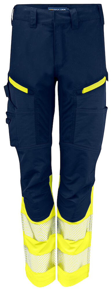 6538 SPODNIE SERWISOWE DAMSKIE EN ISO 20471 KLASA 1 – YELLOW/ NAVY