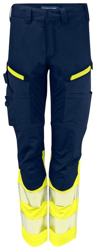 6538 SPODNIE SERWISOWE DAMSKIE EN ISO 20471 KLASA 1 – YELLOW/ NAVY