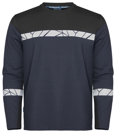 T-shirt 7002 z długim rękawem 647002 - Navy/ Black