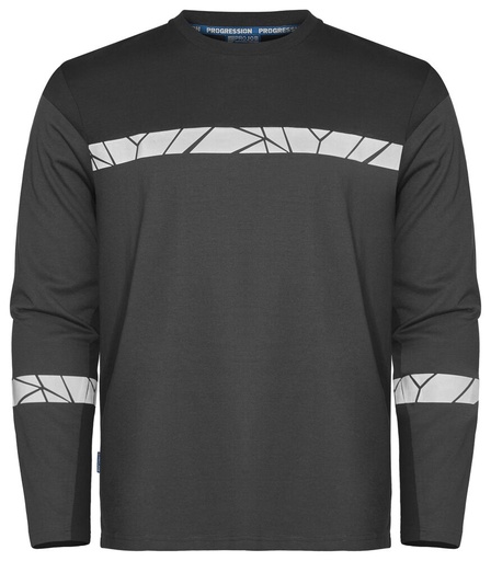 7002 T-shirt z długim rękawem – GREY/ BLACK