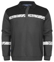 7100 Bluza Polo z długim rękawem – GREY/ BLACK