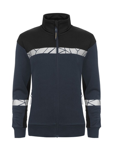 7105 Damska bluza na zamek – NAVY/ BLACK