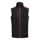 PRIME SOFTSHELL VEST – BLACK/RED