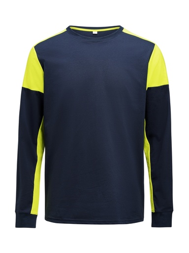 PRIME T L/S – NAVY/NEON YELLOW